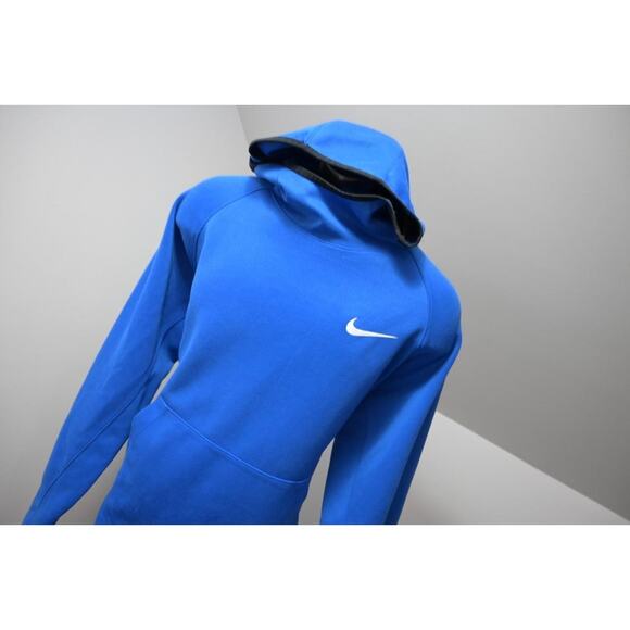 Nike Hoodie Dri Fit Fleece Sweatshirt Athletic Performance Blue Mens Sz Large - Picture 4 of 11